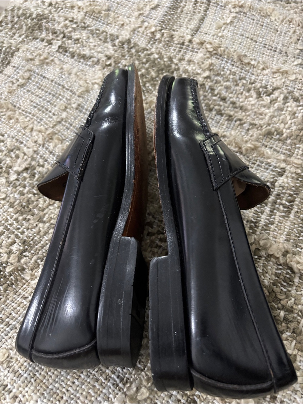 G.H Bass Co. Logan Black
Leather Women's Penny
Loafers Classic Black Size 7 - Picture 6 of 16